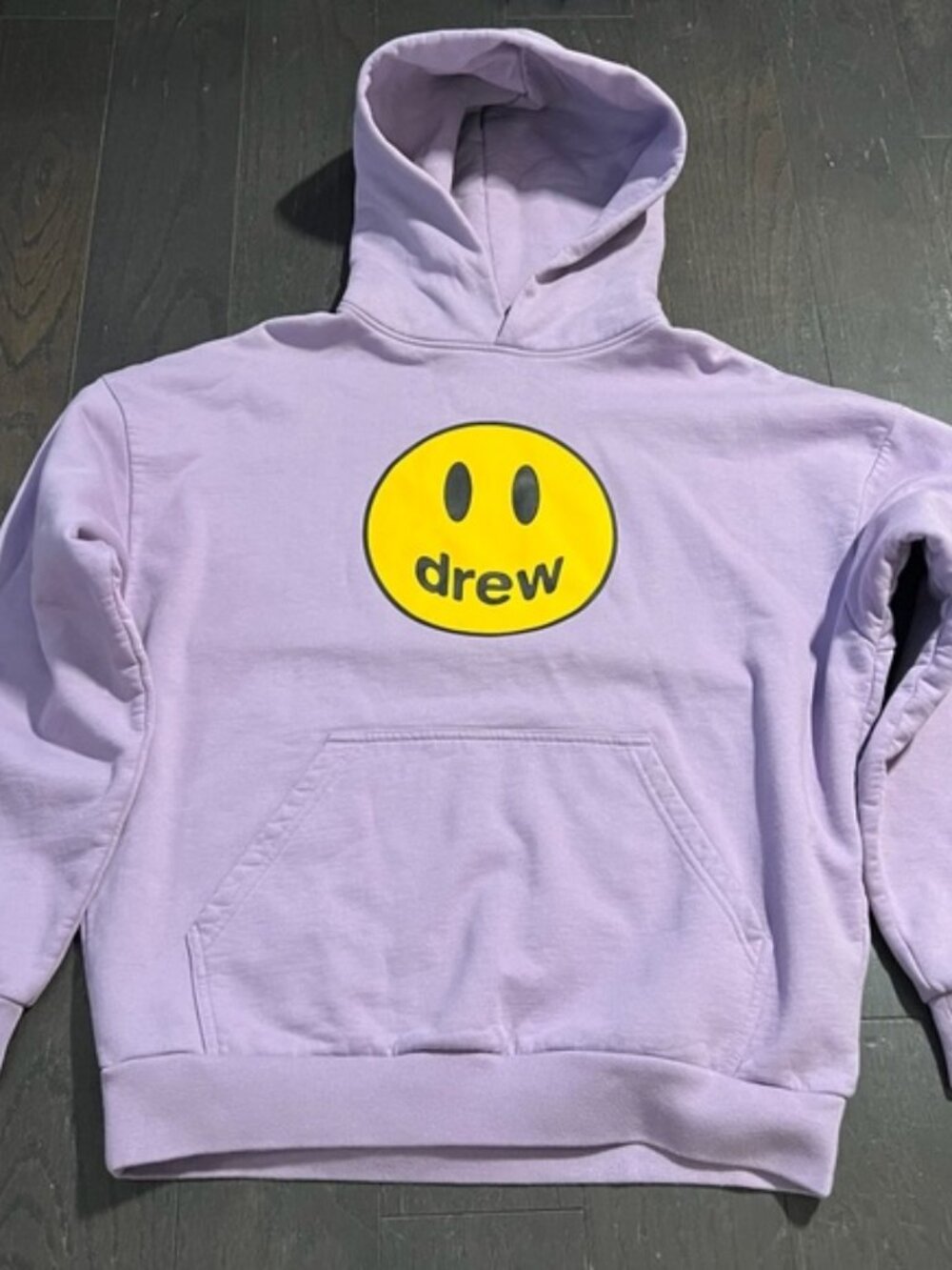Drew House Lavender Mascot Oversized Hoodie Heavy Fleece XS Lavender purple